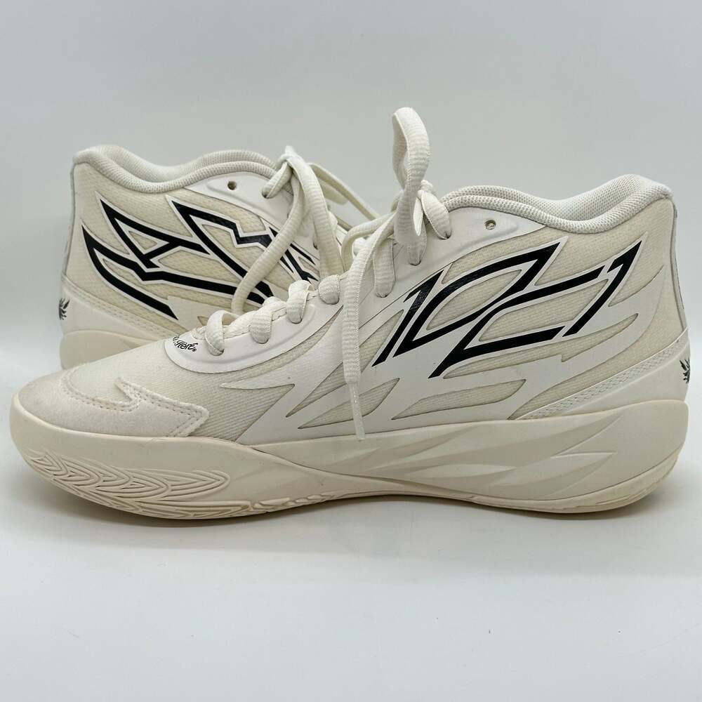 Puma MB.02 Jr Whispers Ivory & Black LaMelo Youth Size 6 - Picture 6 of 11